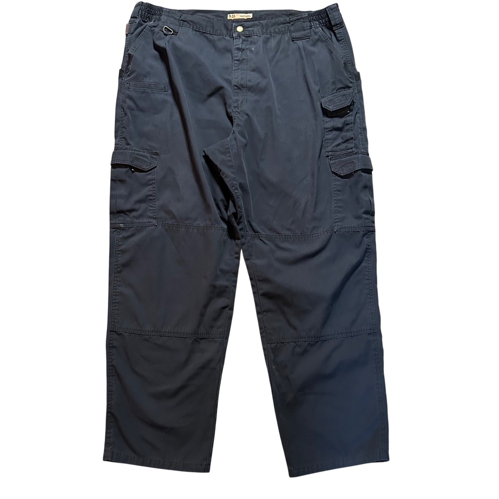 5.11 Tactical Cargo Pants Mens 44x32 (Fits 41x31) Navy Blue Ripstop Utility